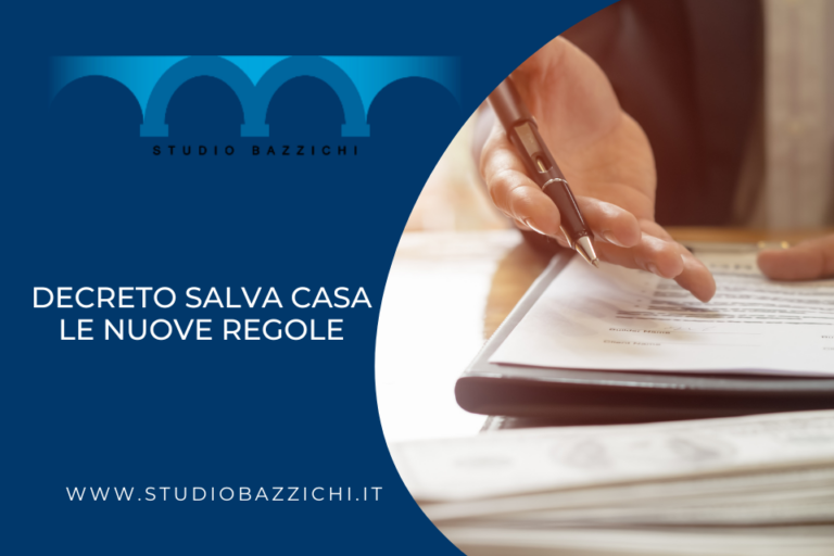 Decreto Salva Casa Regole Studio Bazzichi